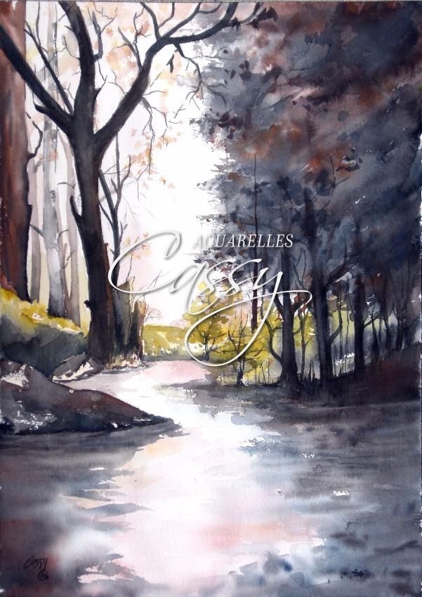 Parc du Perche 51 cm X 36 cm